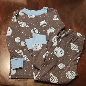 Kirkland Signature Kids Pajama Set - Black and Blue Planet Design